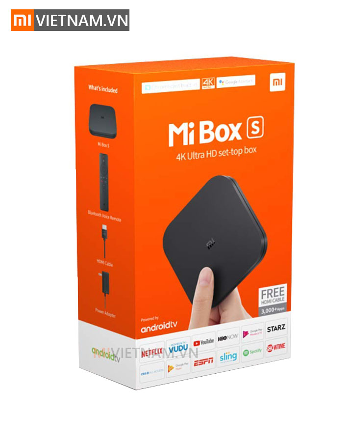 Xiaomi Mi Box S 4K HDR Android TV - Xiaomi Hải Dương